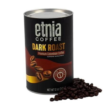 Dark Roast 12 OZ. Tube Whole Bean Coffee