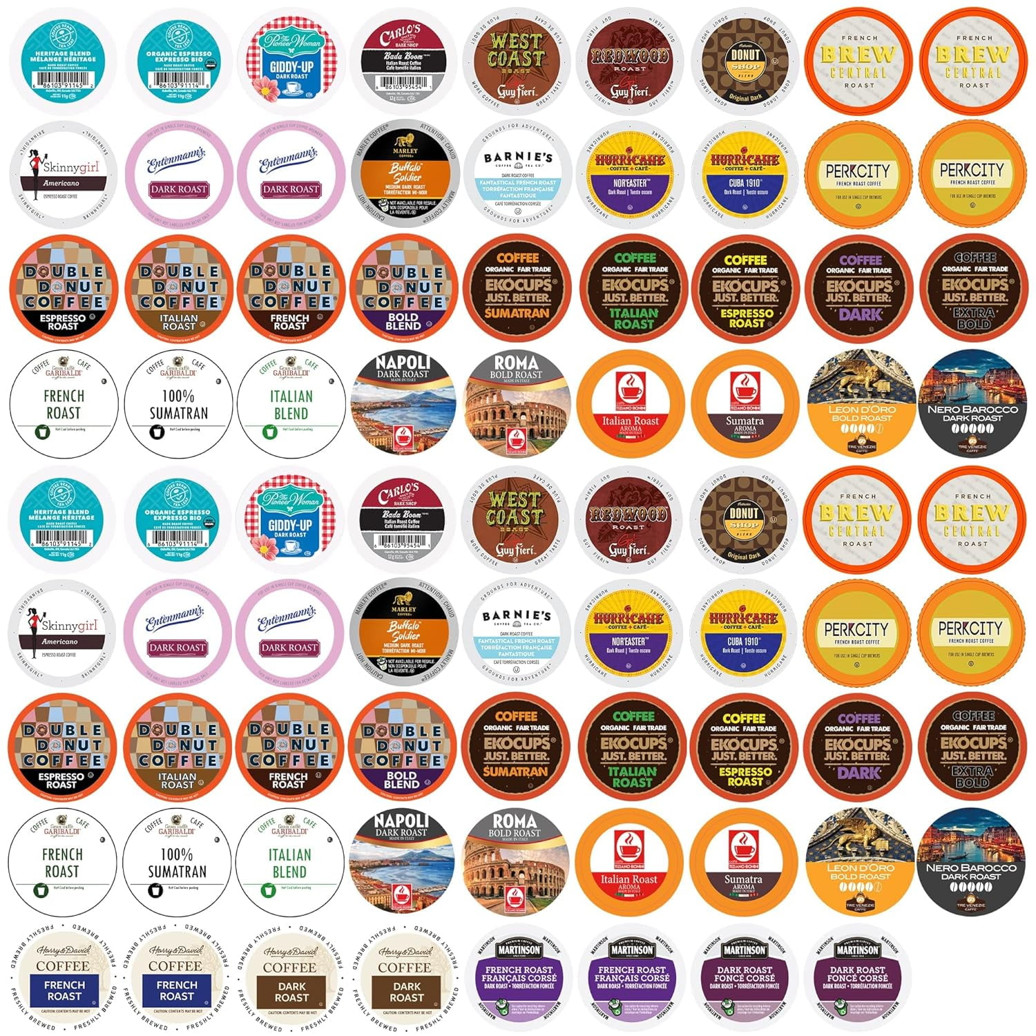 Dark Roast Coffee Pods Variety Pack, Dark Roast Coffee Pods for Keurig