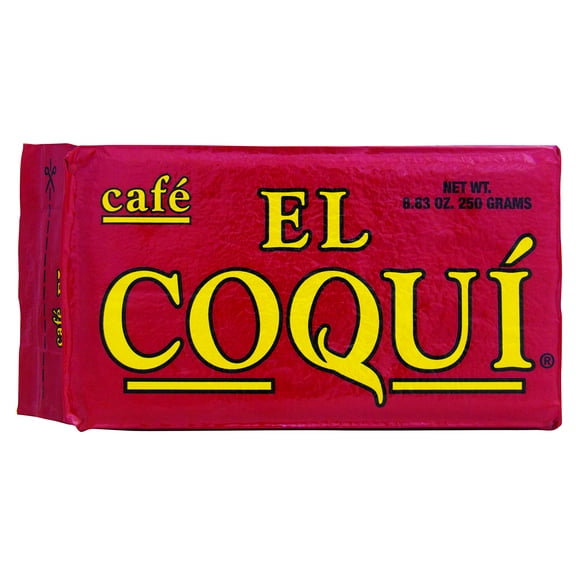 Dark Roast Espresso Coffee - from Cafe El Coqui. (8.83 oz) (Pack of 4) Premium Puerto Rican Style Ground Coffee, Vacuum Pack 250g