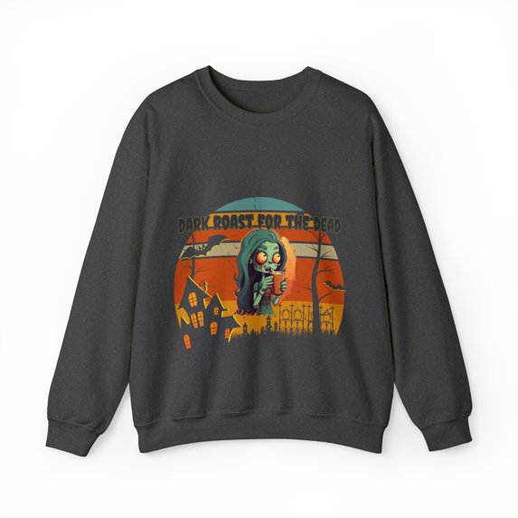 Dark Roast for the Dead Zombie Heavy Blend™ Crewneck Sweatshirt