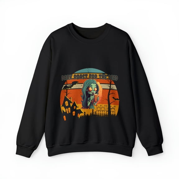 Dark Roast for the Dead Zombie Heavy Blend™ Crewneck Sweatshirt