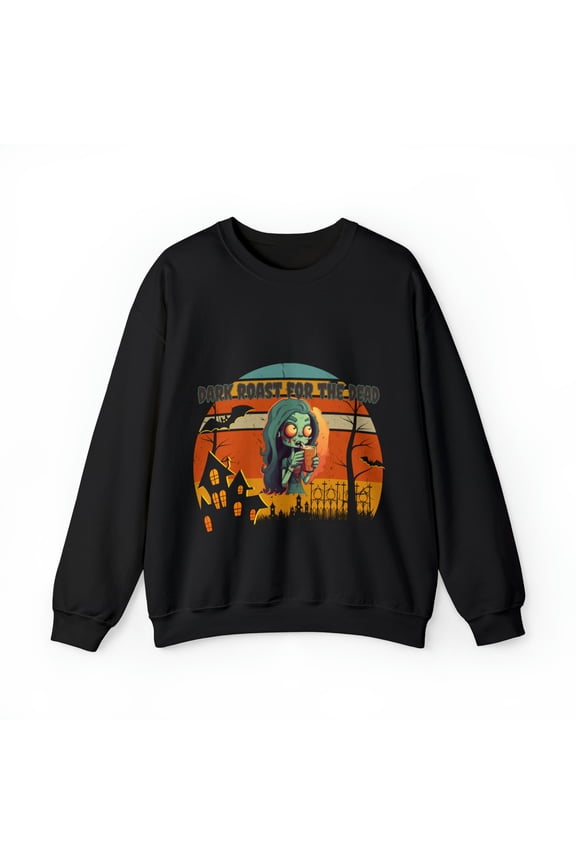 Dark Roast for the Dead Zombie Heavy Blend™ Crewneck Sweatshirt