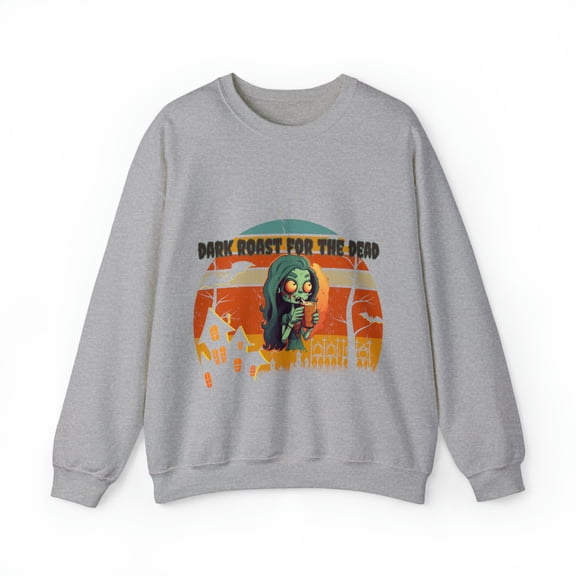 Dark Roast for the Dead Zombie Heavy Blend™ Crewneck Sweatshirt