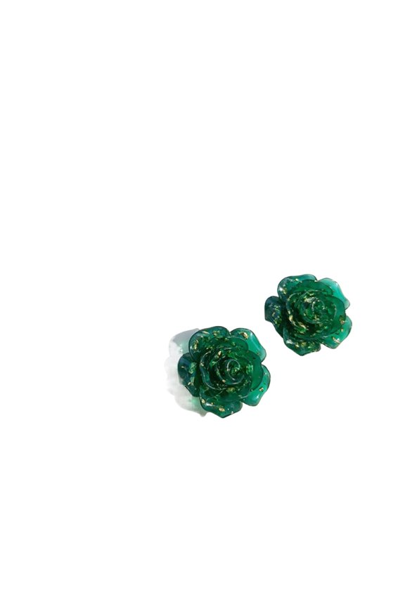 Dark Rose Earrings Dark Rose Stud Earrings