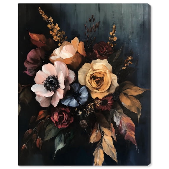 Dark Roses Beauty I Canvas Gothic Art Prints by Art Remedy, Gallery Wrapped, 20 x 24