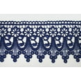 thumbnail image 1 of Dark Royal Blue 5/8”~5-1/8” Embroidered Floral Venice Lace Trim Guipure By Yard (UB004 (3")), 1 of 2