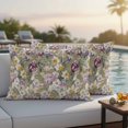 thumbnail image 1 of Dark Sage Green Botanical Outdoor Pillow Covers 20x12 Inch Lumbar Pillow Covers Set of 2 Waterproof Decorative Throw Pillow Cases Spring Floral Summer Botanical Retro Cushion Covers for Patio, 1 of 7