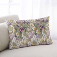 thumbnail image 1 of Dark Sage Green Botanical Throw Pillow Covers, Spring Floral Summer Botanical Retro Soft Breathable Pillow Cases with Invisible Zipper, Small Pillowcases for Couch Bed Sofa Chair 16x24 Inches, 1 of 9