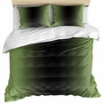 thumbnail image 1 of Dark Sea Green Black Ombre Bedding 3 Piece Duvet Cover Set Queen Size, Modern Gradient Abstract Art Soft Microfiber Comforter Cover with Zipper Closure & Pillowcases, FadeResistant Quilt Cover, 1 of 9