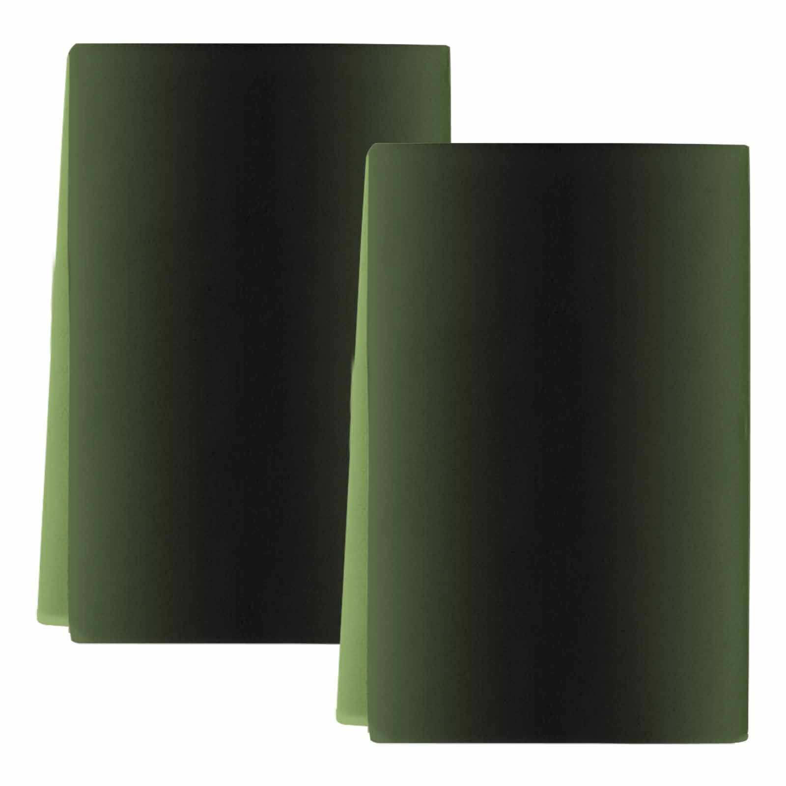 Dark Sea Green Black Ombre Kitchen Towels Set of 2, Modern Gradient Abstract Art Soft Microfiber Dish Towels, Absorbent Quick-Dry Washable Dishcloths for Kitchen Cleaning, Drying Dishes, 18x28 Inches