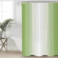 thumbnail image 1 of Dark Sea Green Ombre Waterproof Fabric Shower Curtain, Modern Gradient Abstract Art Shower Curtain for Bathroom Curtains Bathtubs Hotel Washable Shower Curtains with 12 Hooks Small 36x78in, 1 of 6