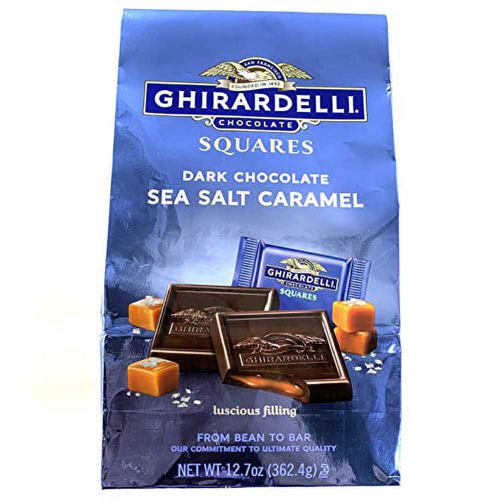 Dark & Sea Salt Caramel Chocolate Squares By Ghirardelli