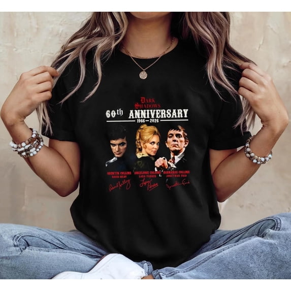 Dark-Shadow 60th Anniversary Shirts, Dark-Shadow Movie Memories Vampire Graphic Shirts, Halloween Gifts for Him, Her, Film Fans