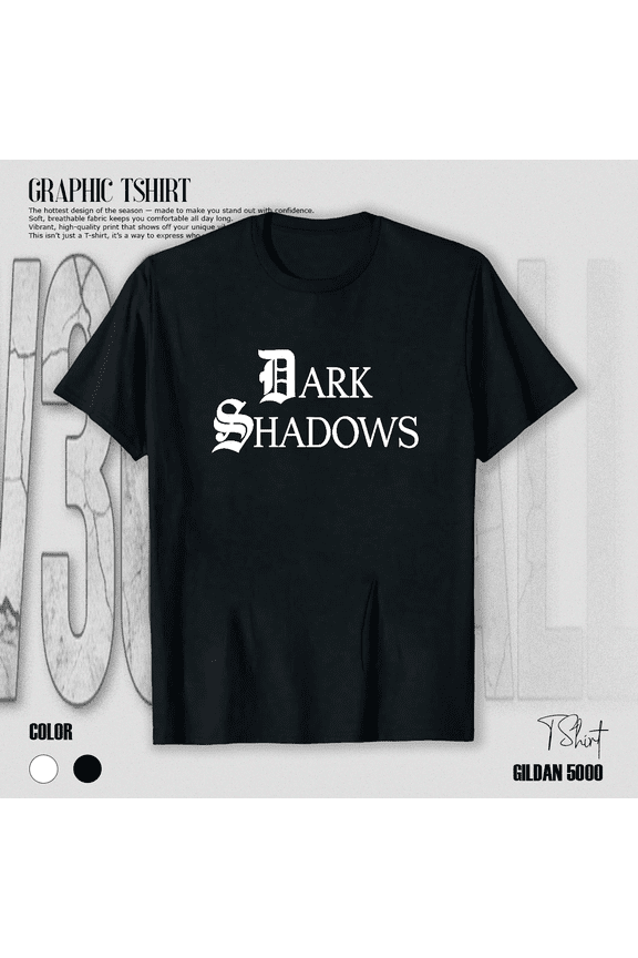 Dark Shadows Black Horror Soap Opera Vintage Gothic Style Unisex T-Shirt V17368, up to size 5XL
