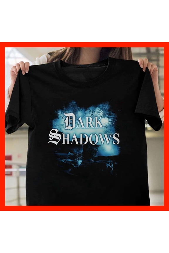 Dark Shadows Gothic T-Shirt Mysterious Black Tee with Dark Fantasy Design G2054, for Unisex, Inclusive Sizing to 5XL