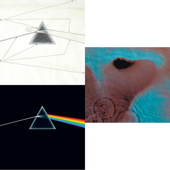 Dark Side Of The Moon Live At Wembley Empire Pool 1974 & Dark Side Of The Moon (50Th Anniversary Remaster) & Meddle (180G/Gatefold/2016 Version) [LP Vinyl Bundle]