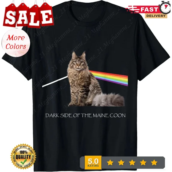 Dark Side Of The Maine Coon Cat Lover T-shirt T-Shirt