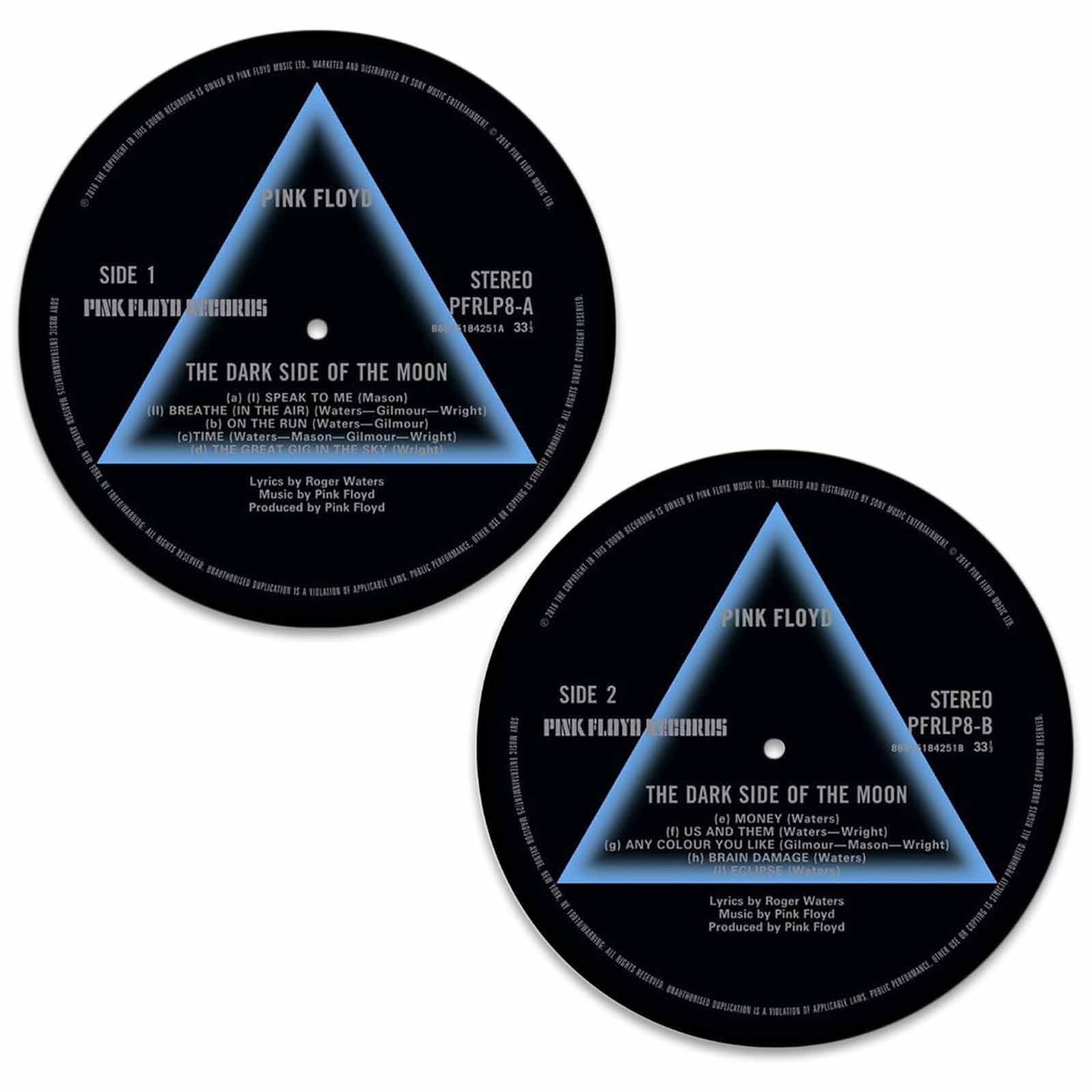 Pink Floyd - Dark Side of the Moon Slipmat (2pc set) - 12?