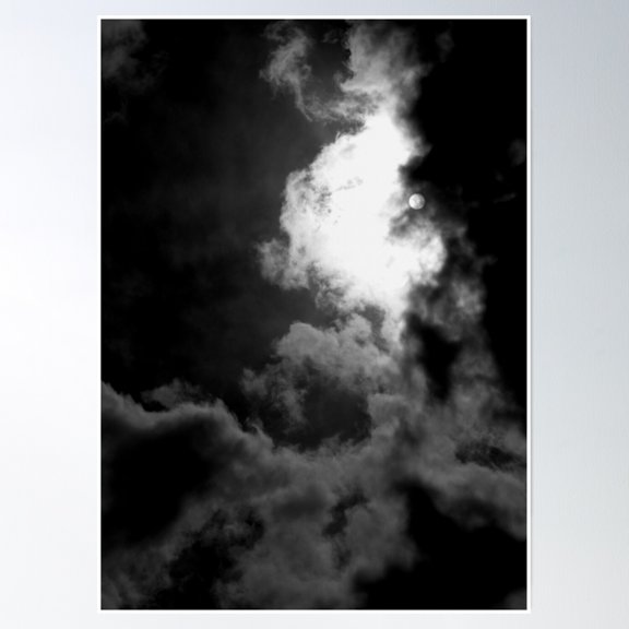 Dark Side Of The Sun Poster Wall Art, Modern Wall Decor, 8x12 UNFRAMED