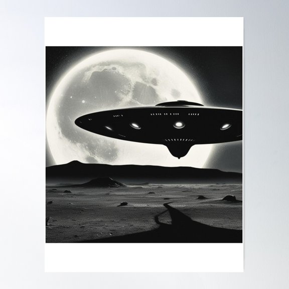 Dark Side Poster Wall Art, Modern Wall Decor For Living Room Bedroom, 16x24 UNFRAMED