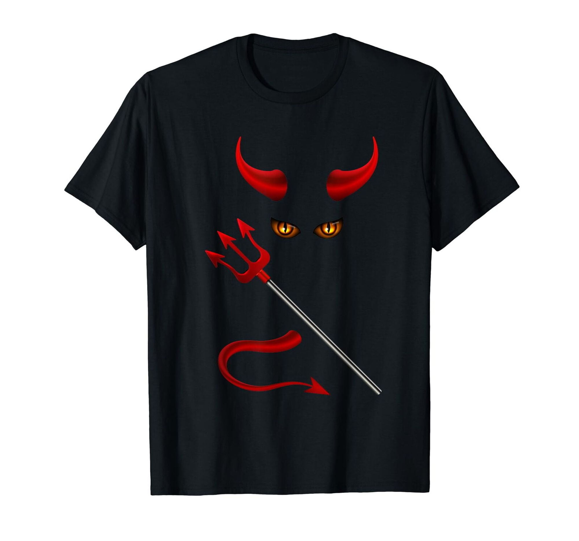 Dark Side Unleashed: Menacing Devil Halloween T-Shirt - Walmart.com