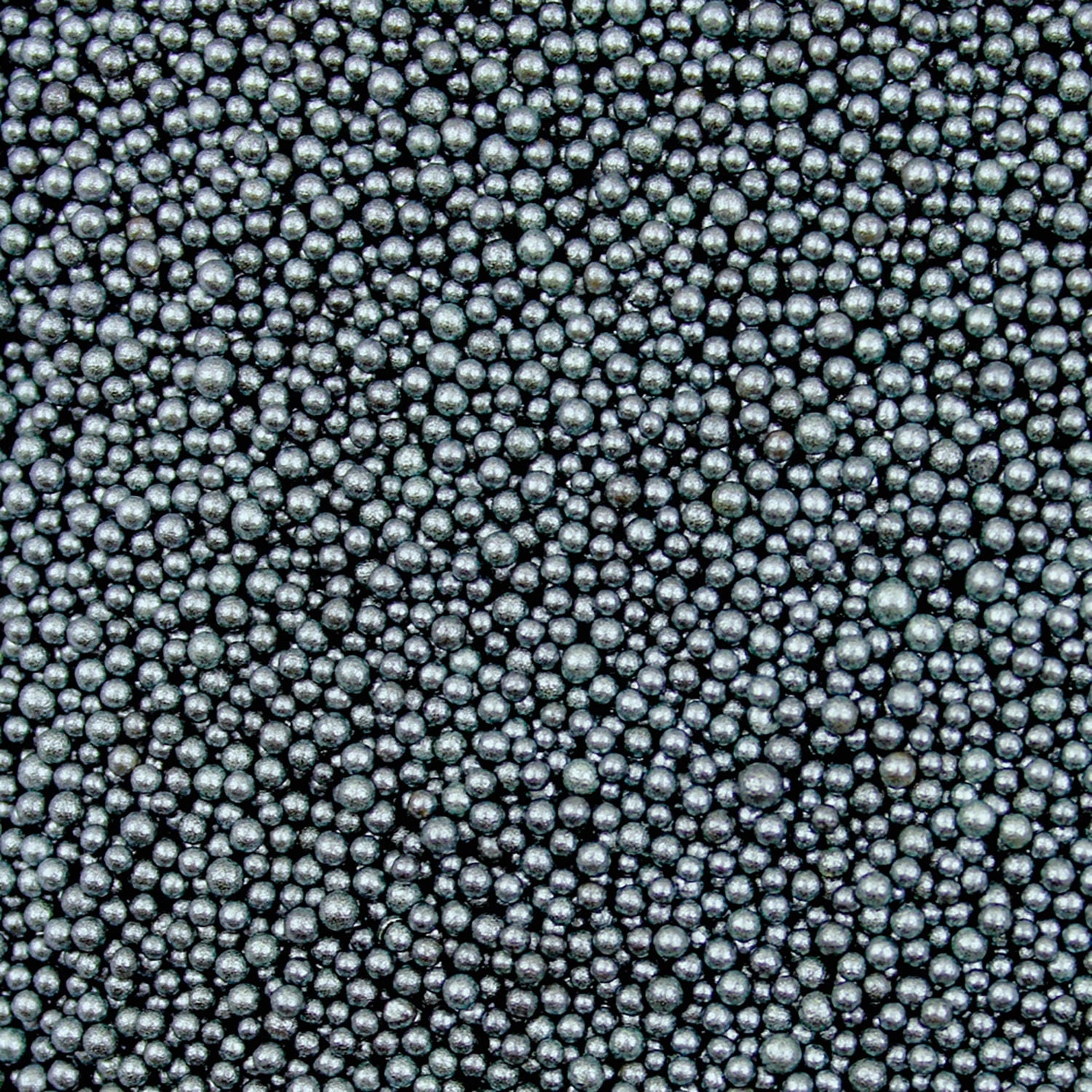 Krazy Sprinkles - Edible Dark Silver Pearl Mini Beads - Vibrant Cookie Decorating, 1/2 Cup