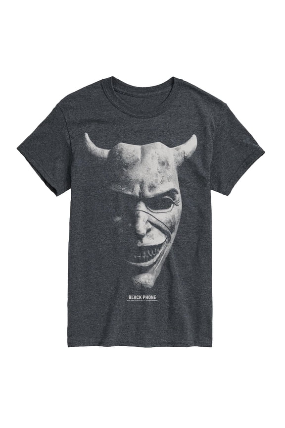 Dark Sinister Face Graphic Men's Short Sleeve T-Shirt for Eerie Aesthetic Style