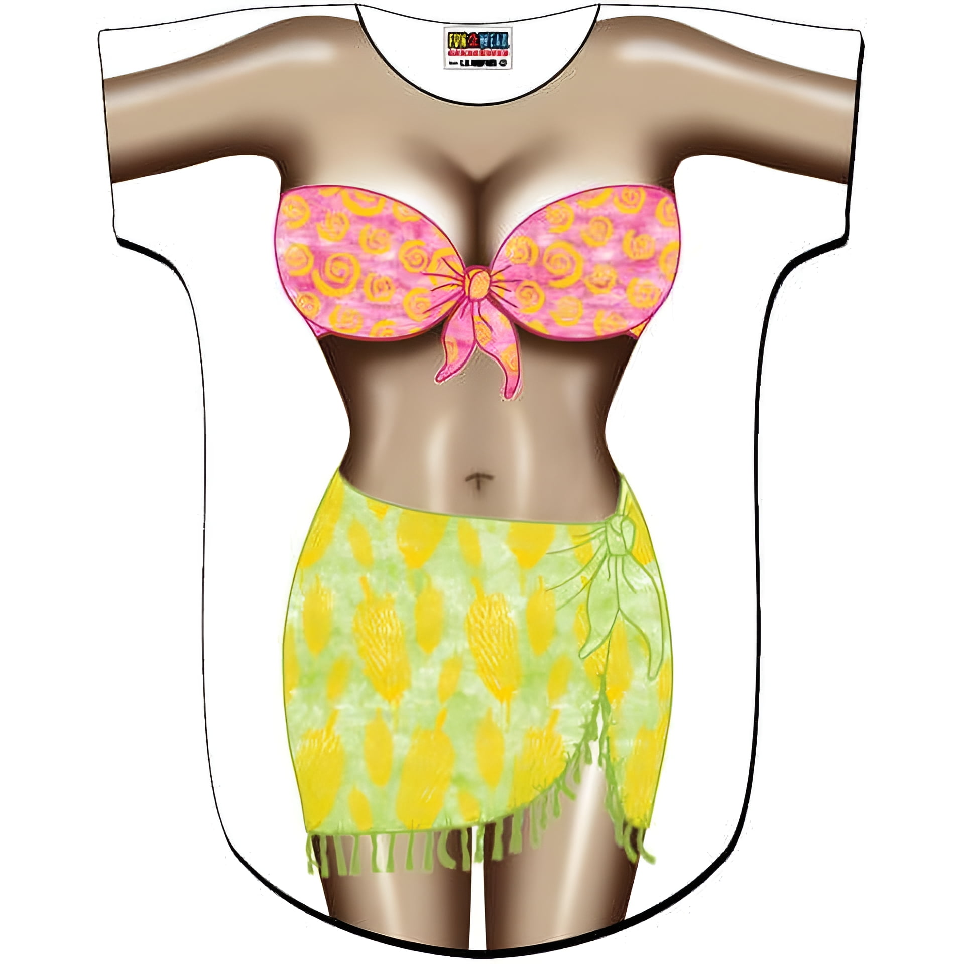 Dark Skin Tropical Girl Bikini BodyTee Shirt Cover Up 79 One Size dark-skin-tropical-girl-bikini-bodytee-shirt-cover-up-79-one-size
