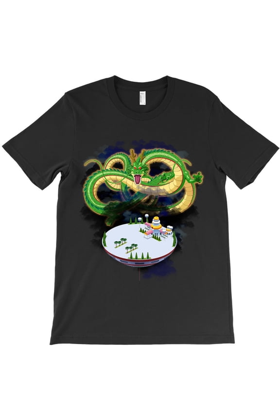 Dark Sky Dragon, Fantasy Mythical Creature Graphic Design G10893 Unisex T-Shirt, Up to Size 5XL