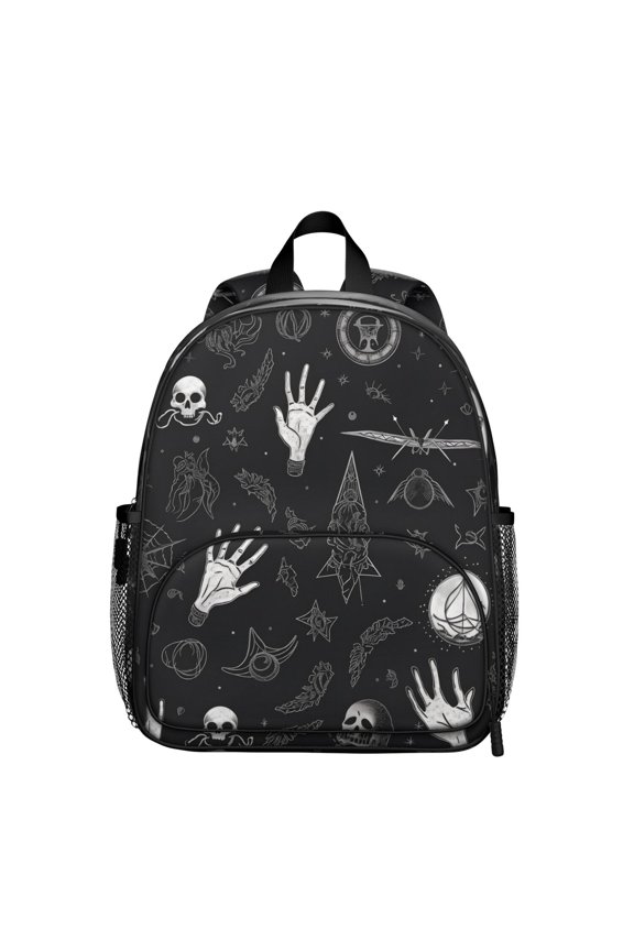 Dark Sky Student Backpack – Gothic Celestial Moon And Star Steampunk Lunar Eclipse Cosmic Astral Solar Elements Print