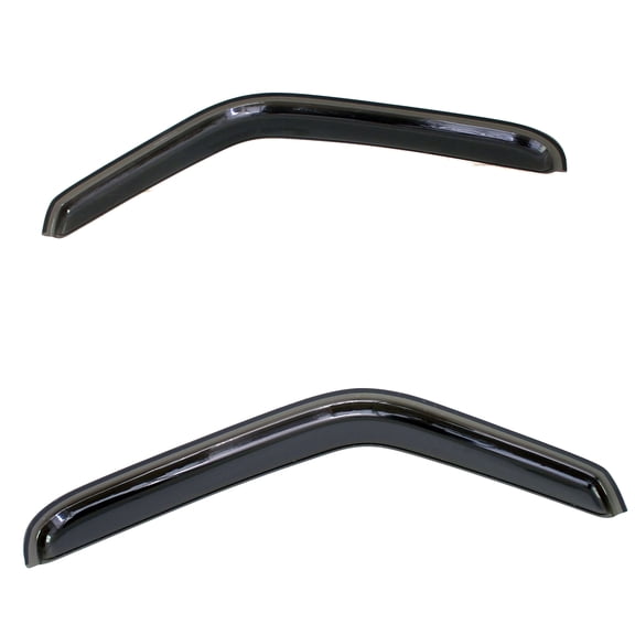Dark Smoke Tint Acrylic Window 2-Piece Set with Adhesive Mounting-Window Visors