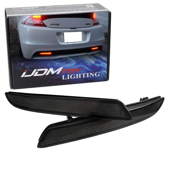 Dark Smoked Lens LED Bumper Reflector Lights For Honda CR-Z CR-V Insight, For Acura TSX Wagon