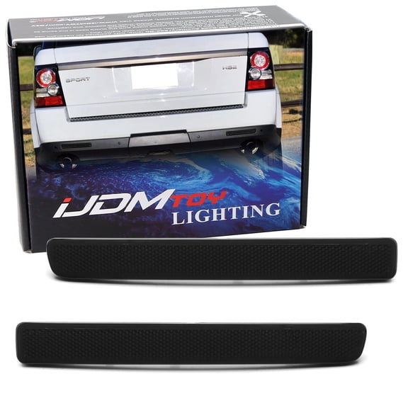 Dark Smoked Lens Rear Bumper Reflector Lens Replacements For Land Rover 2005-09 Discovery 3 LR3, 2010-13 Discovery 4 LR4, Range Rover Sport