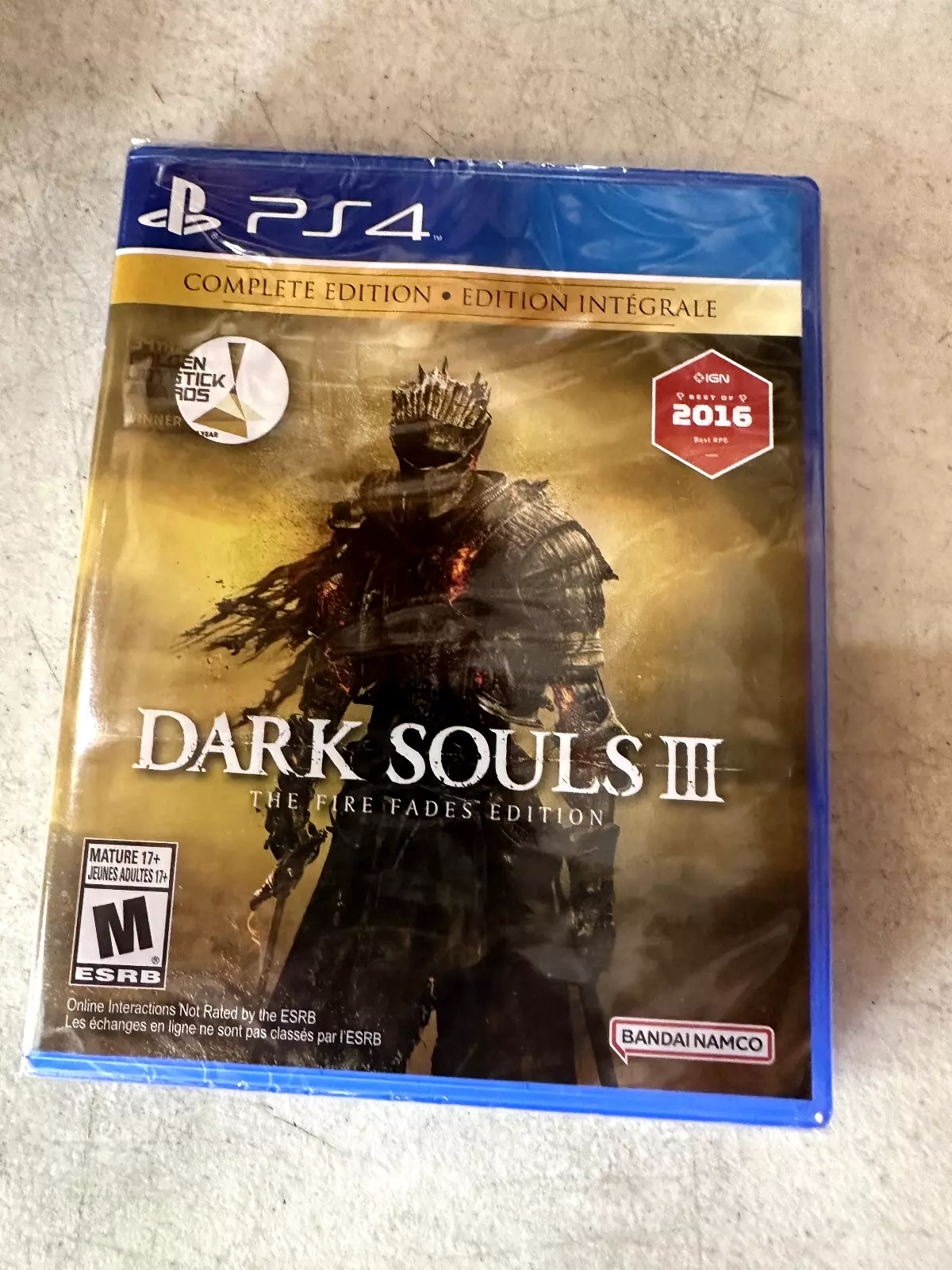 Dark Souls III 3 The Fire Fades Edition PS4 Complete