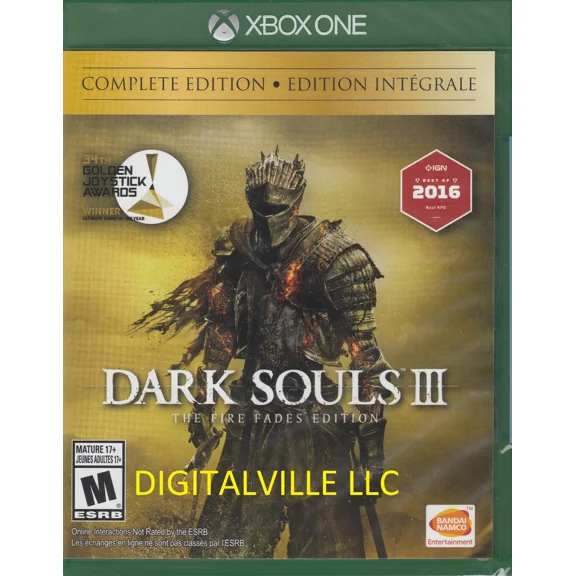 Dark Souls III 3 The Fire Fades Edition Xbox One Complete