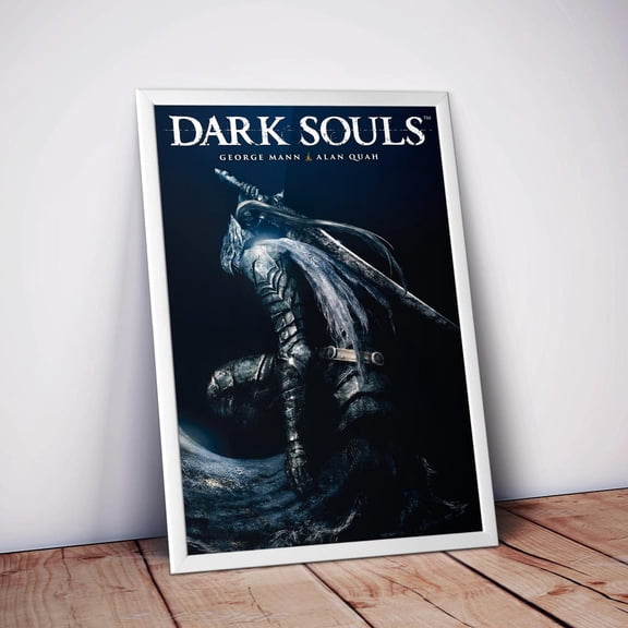 Dark Souls Poster, Gothic Fantasy Gaming Wall Art, Unframed Paper Poster 8x10in