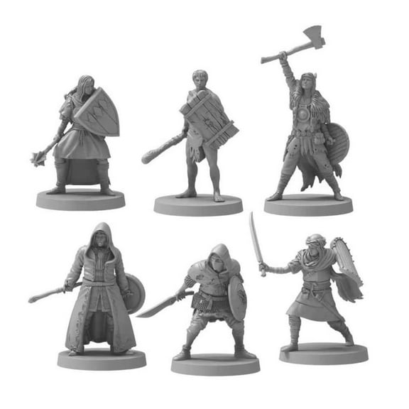 Dark Souls RPG: Unkindled Heroes Pack 2 A Tabletop Roleplaying Game Expansion by Steamforged Games Detailed Miniatures - Tabletop RPG TTRPG - Ages 14+ - English Version