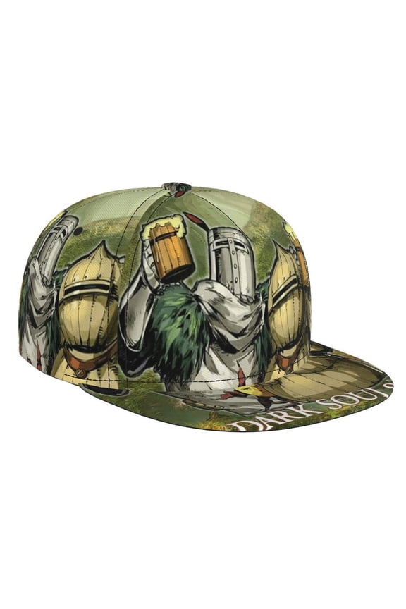 Dark Souls Solaire Siegmeyer Adjustable Brim Bill Baseball Cap Adjustable Snapback Hat Hip Hop Cap Dad Hat Men Women