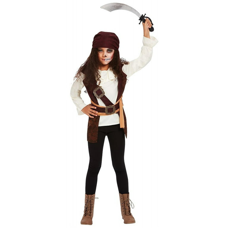 Dark Spirit Pirate Costume Girls