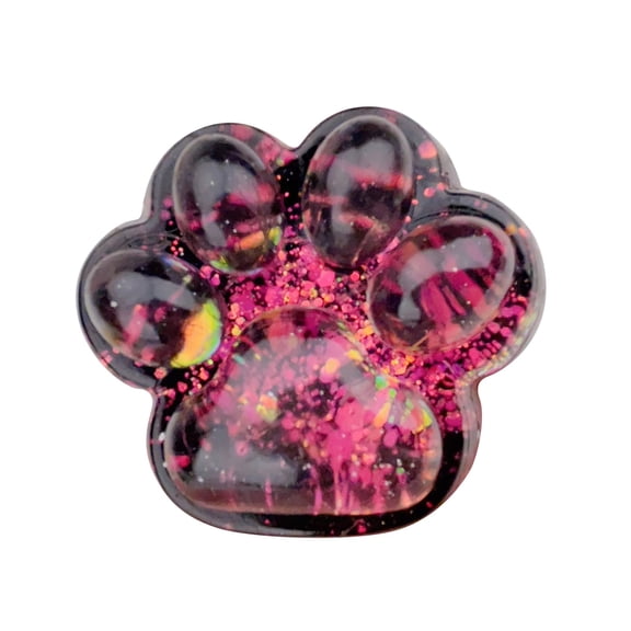 Dark Starry Series Cat Paw Squishy Fidget Toys for Adults TPR Soft Mud Texture Tactile Gadget Dark Style Desktop Office Sensory Accessory 1 Pack