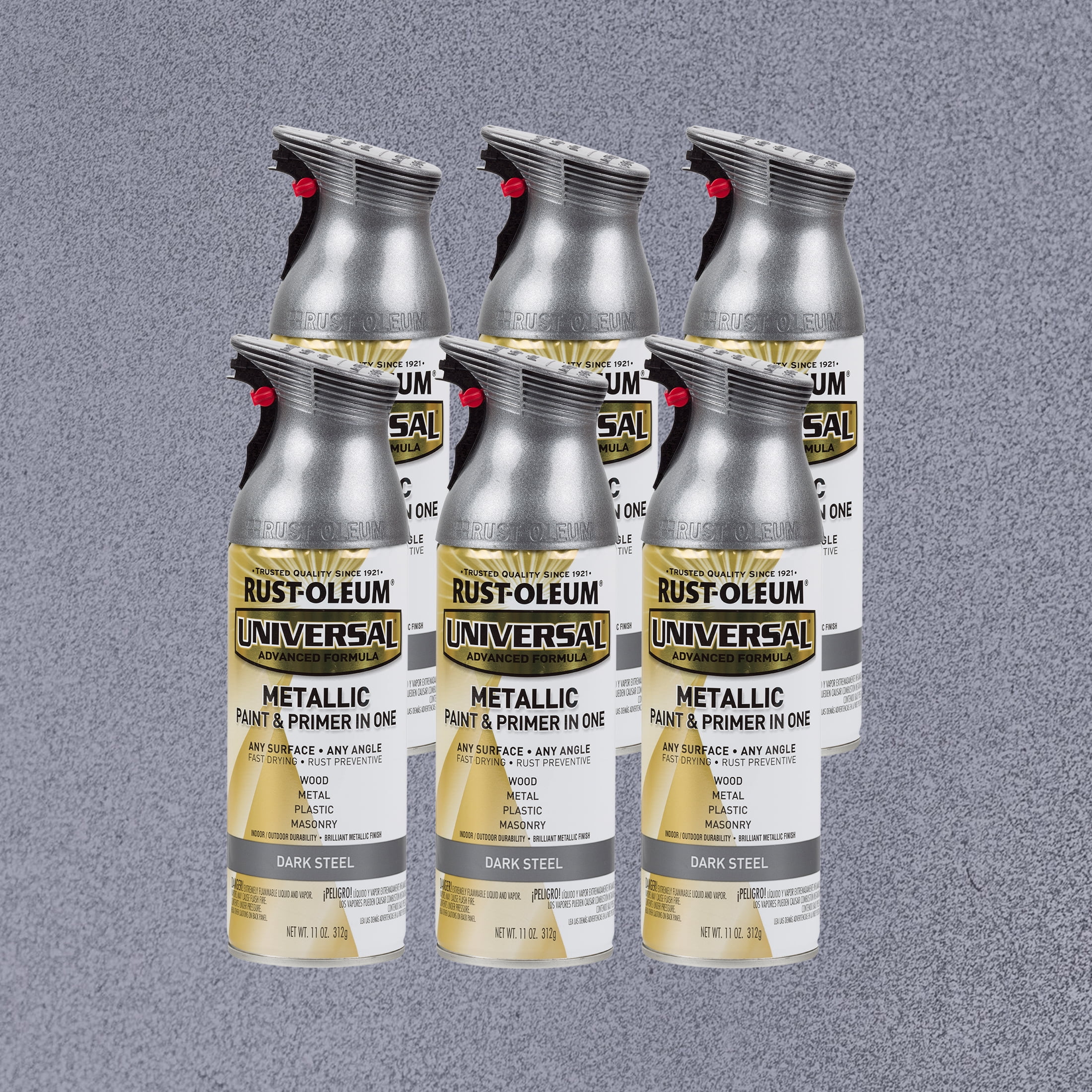 6 Pack, Dark Steel, Rust-Oleum Universal All Surface Interior