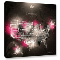 Dark Storm: Pinky' Gallery wrapped Canvas Art Print
