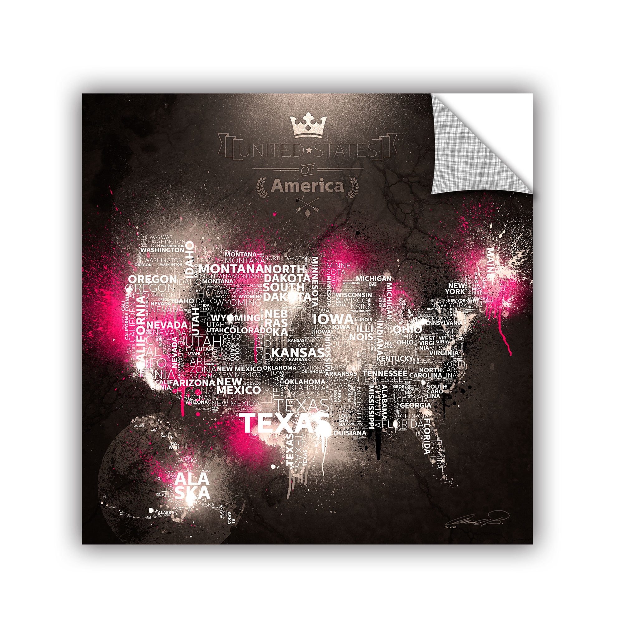 'Dark Storm: Pinky' Removable Wall Art Mural