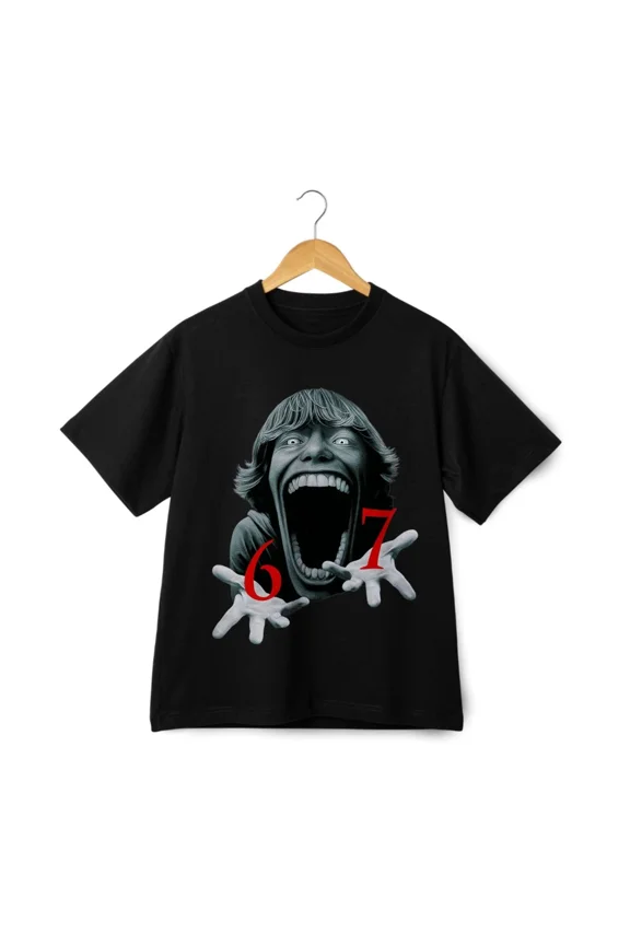 Dark Style 67 Thriller Print Oversize Niche TrendyStyle Unisex T-Shirt ,up to size 5XL