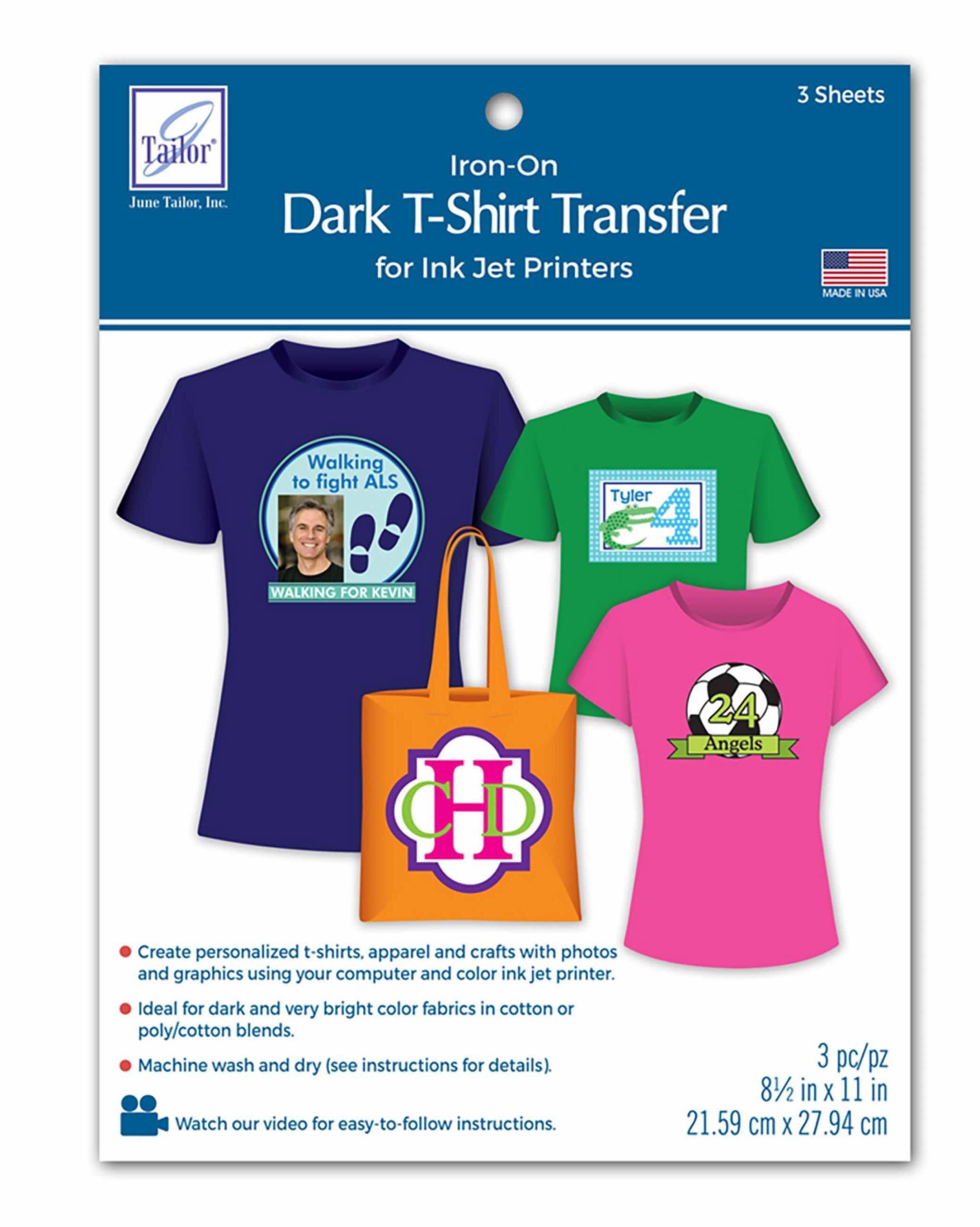 Dark T-Shirt Transfer - 3 Sheets