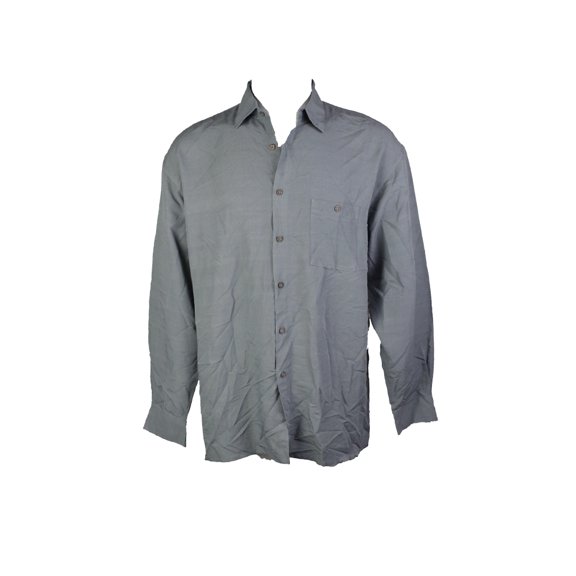 Dark Tal Long-Sleeve Textured Shirt S