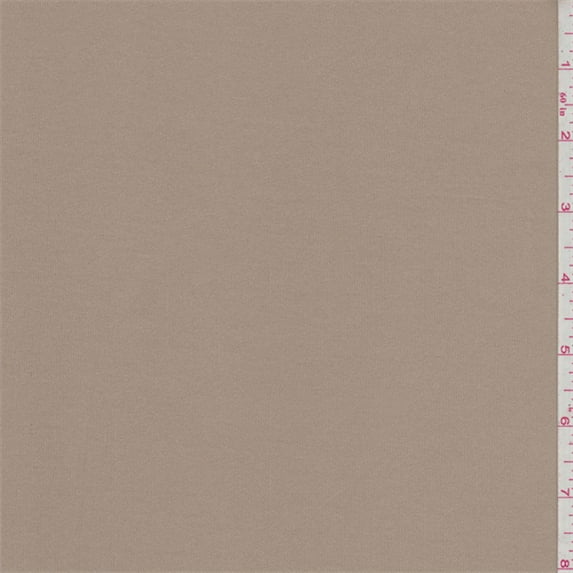 Dark Tan Techno Scuba Knit, Fabric Sold By the Yard