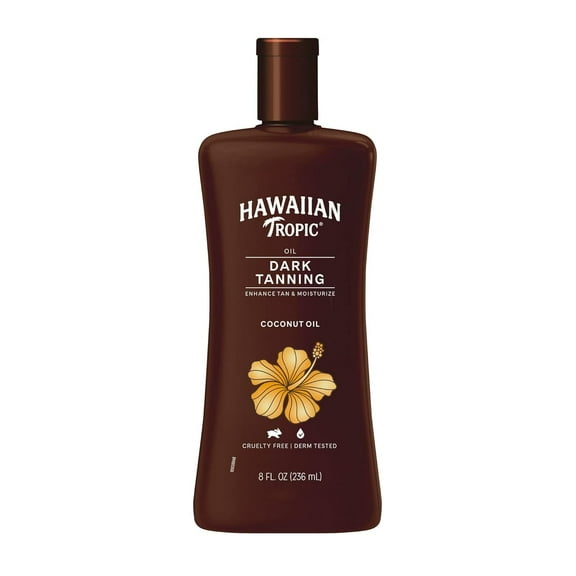 Dark Tanning Oil 8 Oz, Made With Coconut Oil, Moisturizes Your Skin, Enhances Your Tan
