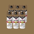 thumbnail image 1 of 6 Pack, Dark Taupe, Rust-Oleum Stops Rust Custom Spray 5 in 1 Satin Spray Paint-376878, 12 oz, 1 of 12