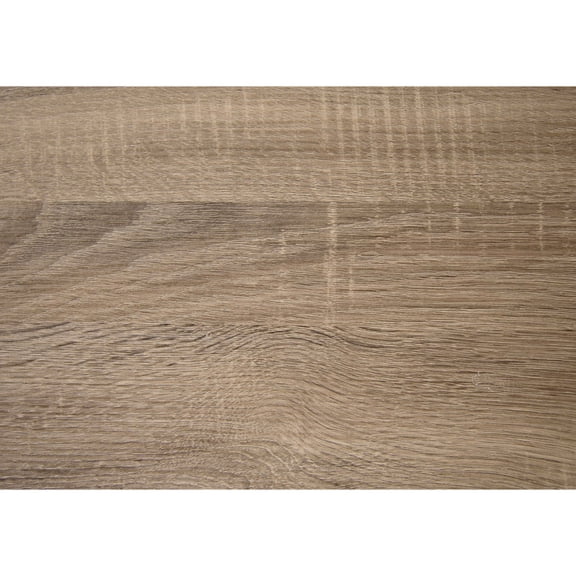 Dark Taupe Wood - look Desk - In Small Spaces, Functional Work Setup